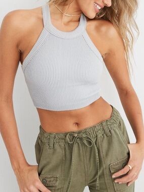 Super Chill Seamless High Neck Bra Crop Top